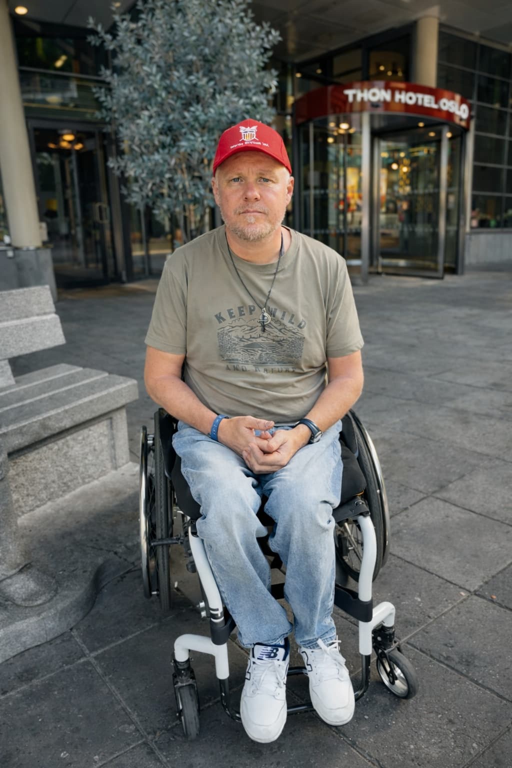 Deltaker på tur med Friskluft Oslo